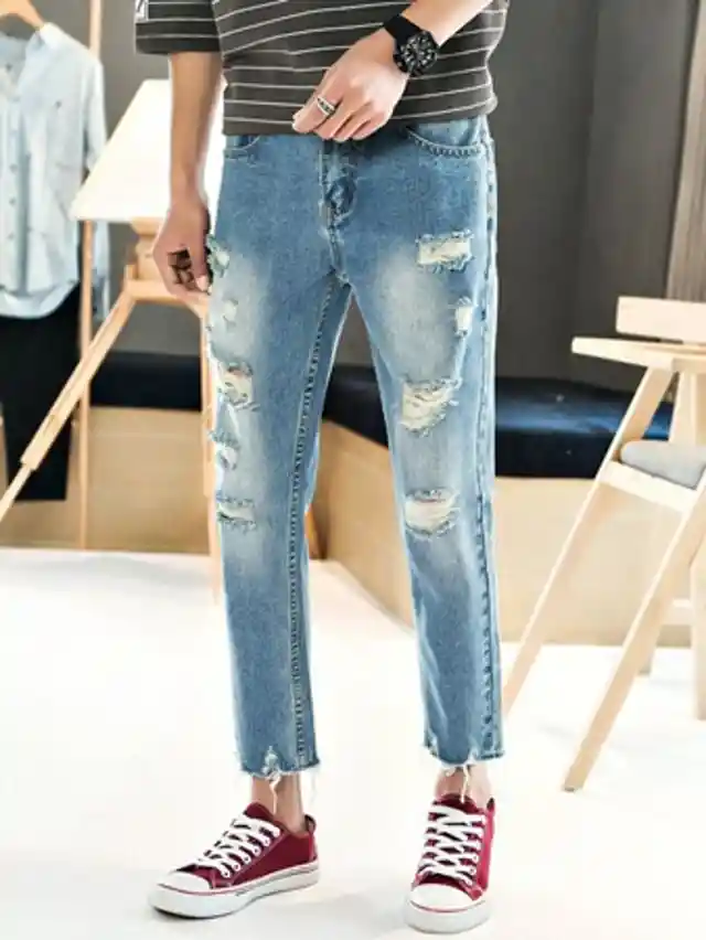 18. Frayed Jeans