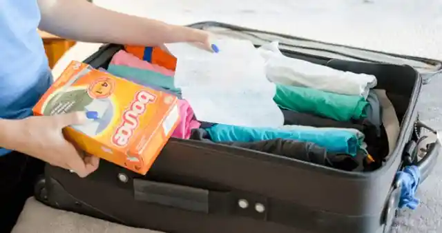 Dryer Sheets in Luggage for Odor