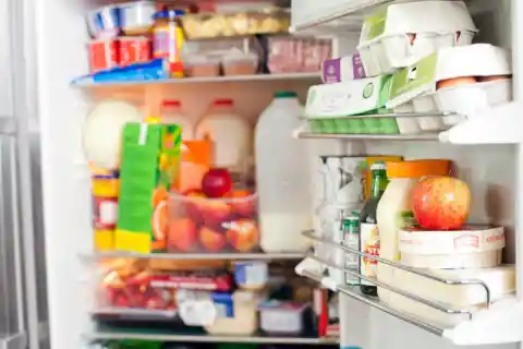 10. Tough Food Stains in Fridge