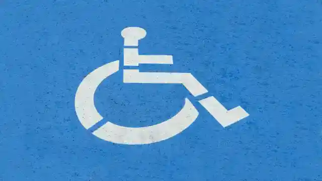 40. Fake handicap sign