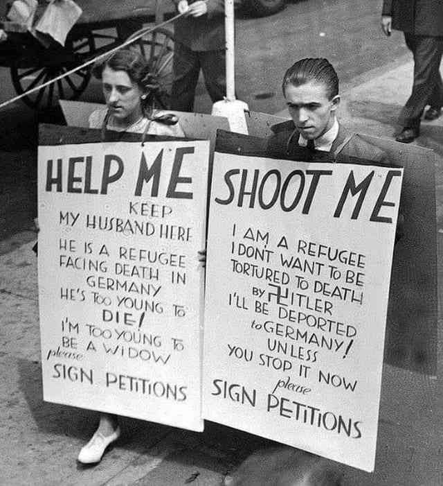 A married couple begs for the husband to not be deported to Germany in 1936.
