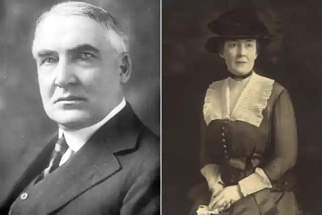 7. Warren G. Harding & Carrie Fulton Phillips