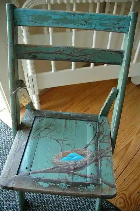 4. Hand-painted Chairs