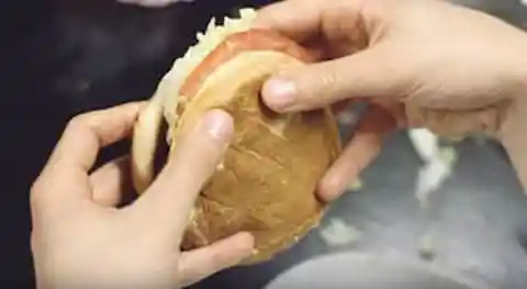 14. How to Properly Hold a Burger