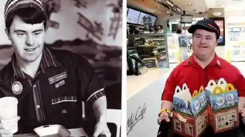 Congrats go out to this 50 year-old man with Down Syndrome who recently retired after working 32 years at McDonalds.&nbsp;