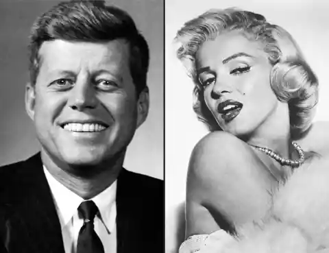 17. Marilyn Monroe & John F. Kennedy
