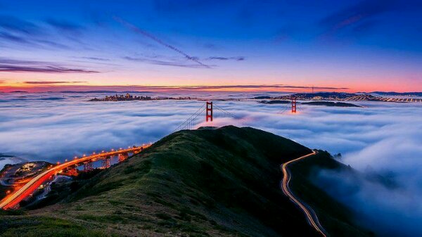 San Francisco&#8217;s Golden Gate Bridge in California by Joe Azure