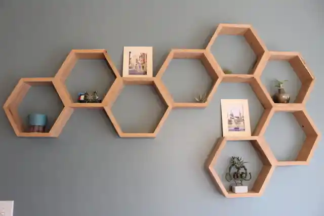 7. Build Honeycomb Shelves