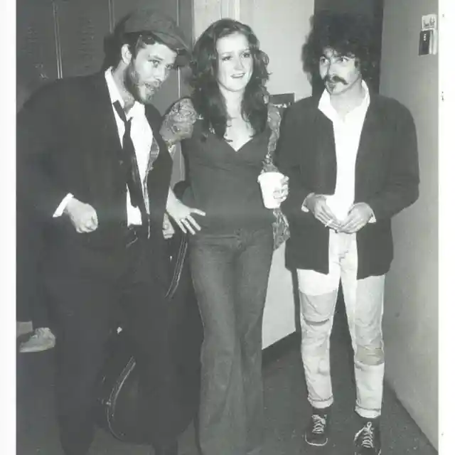 Tom Waits, Bonnie Raitt and John Prine at Opryland in 1974.